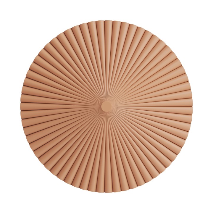 Aplique ELENA.Yeso de color arcilla. LED 12W 3000k. Ø 50cm|Sulion