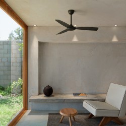 Ventilador de techo sin luz LIA negro - Sulion 