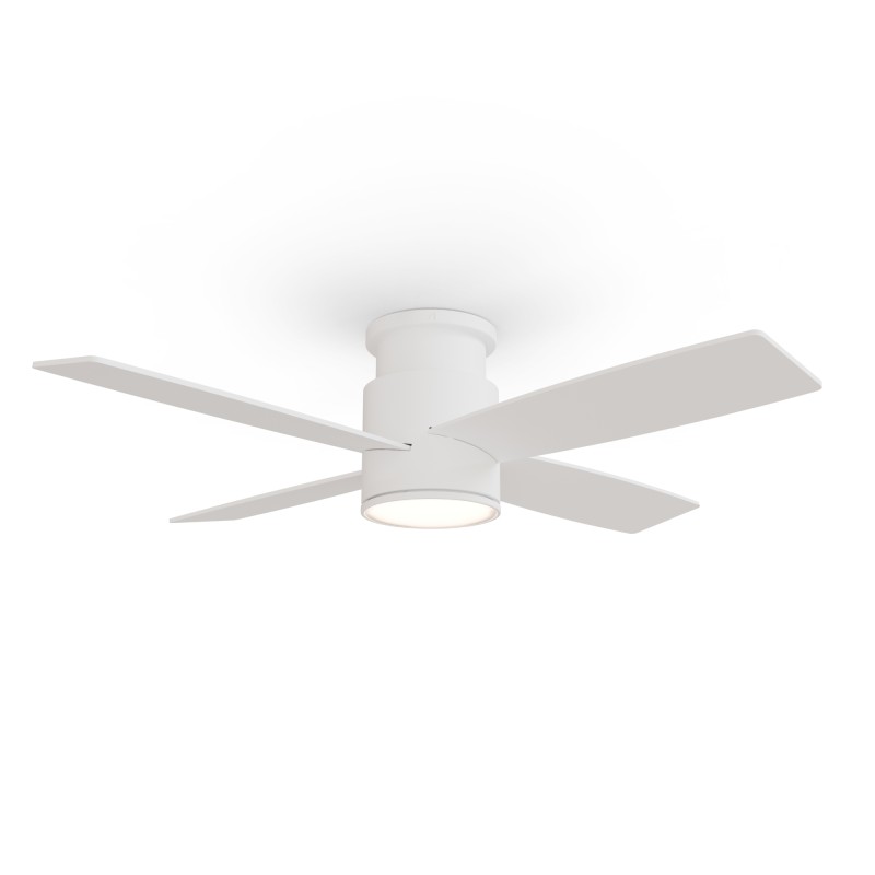 Ventilador de techo con luz TARO con palas reversibles blanco - Sulion