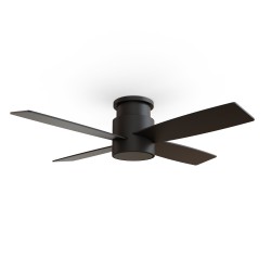 Ventilador de techo con luz TARO palas reversibles negro  - Sulion