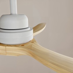 Ventilador de techo exterior BALCONY LUZ blanco/madera natural Sulion