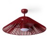 Ventilador de techo con luz decorativo TERRA burdeos - Sulion