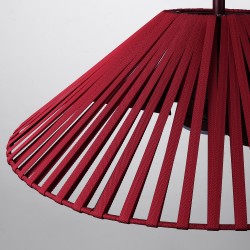 Ventilador de techo con luz decorativo TERRA burdeos - Sulion