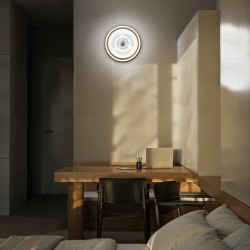 Ventilador de techo blanco ALAN MOVE. Motor rotativo y luz - Sulion 