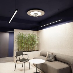 Ventilador de techo foNOabsorbente FONO con luz beige  - Sulion