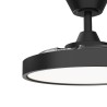 Ventilador de techo negro de palas retráctiles BOMBAY ESTILO S Sulion