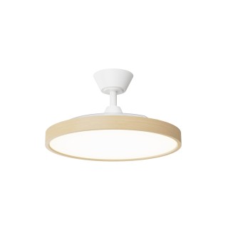 Ventilador de techo roble de palas retráctiles BOMBAY ESTILO M