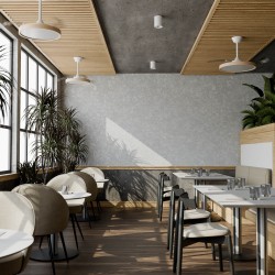 Ventilador de techo roble de palas retráctiles BOMBAY ESTILO M