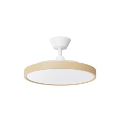 Ventilador de techo roble de palas retráctiles BOMBAY ESTILO M