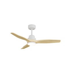 Ventilador de techo exterior BALCONY XL en blanco y madera - Sulion