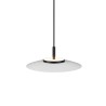 Lámpara de techo VALENTINA.Metal plano S blanco y módulo negro.LED 18W