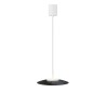 Lámpara de techo VALENTINA.Metal plano S negro y módulo blanco.LED 18W