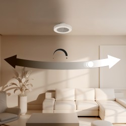 Ventilador de techo foNOabsorbente FONO SH gris con luz - Sulion