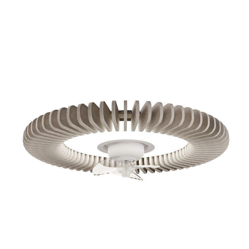 Ventilador de techo foNOabsorbente FONO SH beige con luz - Sulion