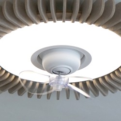 Ventilador de techo foNOabsorbente FONO SH beige con luz - Sulion