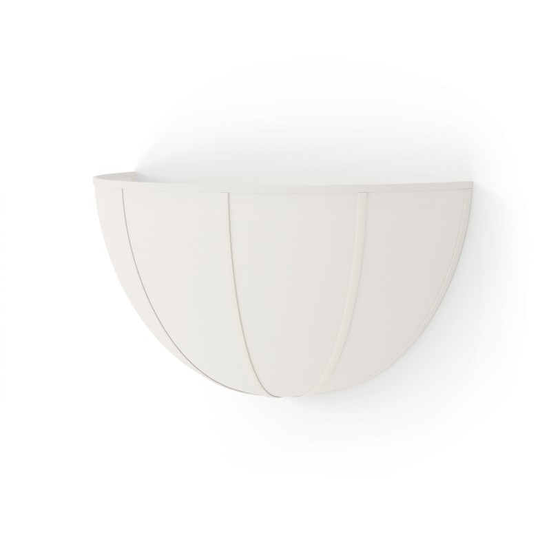 Aplique EMMA con pantall textil natural.18.5x15x18.5 cm.1xE27|Sulion