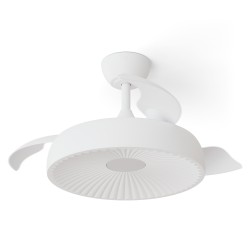 Ventilador de techo con luz BOMBAY VICTORIA S blanco - Sulion