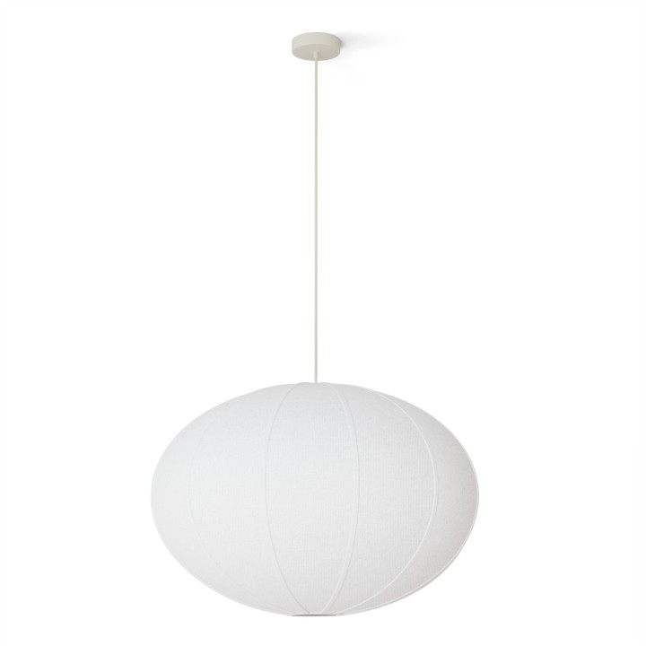 Lámpara de techo EMMA con pantalla textil. 65x65x45cm.1xE27 |Sulion