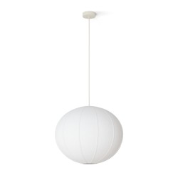 Lámpara de techo EMMA con pantalla textil natural Ø 50cm.1xE27 |Sulion