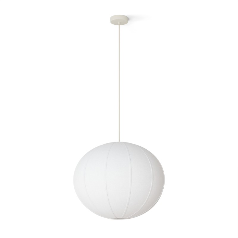 Lámpara de techo EMMA con pantalla textil natural Ø 50cm.1xE27 |Sulion