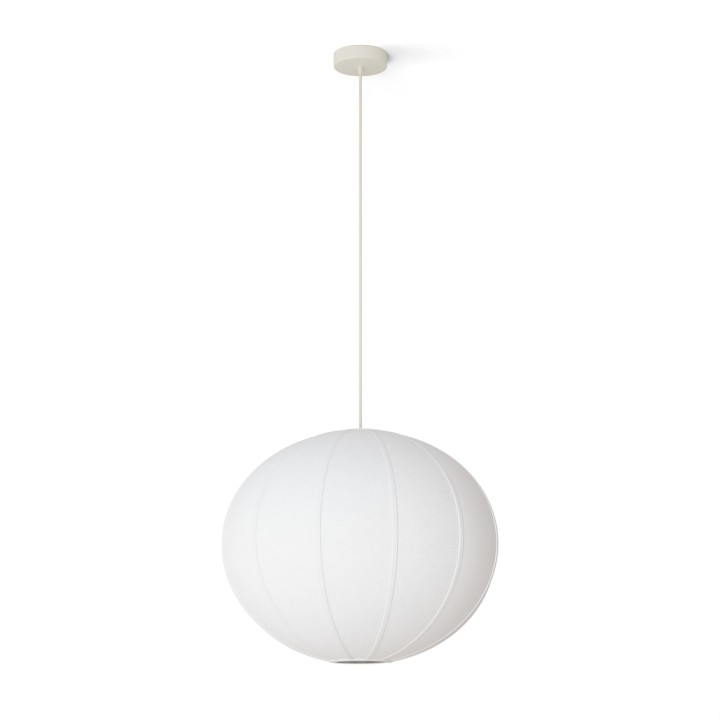 Lámpara de techo EMMA con pantalla textil natural Ø 50cm.1xE27 |Sulion