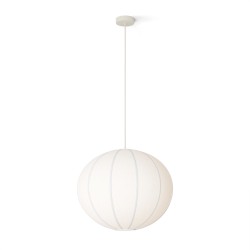 Lámpara de techo EMMA con pantalla textil natural Ø 50cm.1xE27 |Sulion