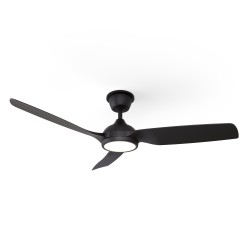 Ventilador de techo con luz DANA negro IP66 - Sulion