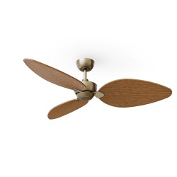 Ventilador de techo ALMA L 3 palas latón y madera media