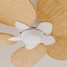 Ventilador de techo ALMA L 5 palas blanco y madera clara
