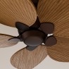Ventilador de techo ALMA L 5 palas marrón y madera media