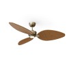 Ventilador de techo ALMA L 3 palas luz latón y madera media