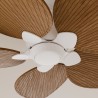 Ventilador de techo ALMA S 5 palas blanco y madera media