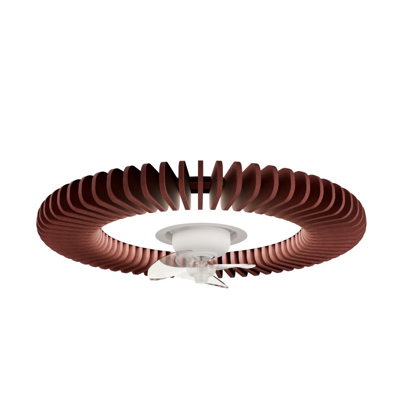 Ventilador de techo foNOabsorbente FONO SH burdeos con luz - Sulion