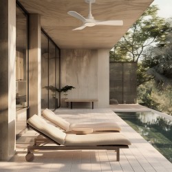 Ventilador de techo CARLA S blanco con luz - Sulion