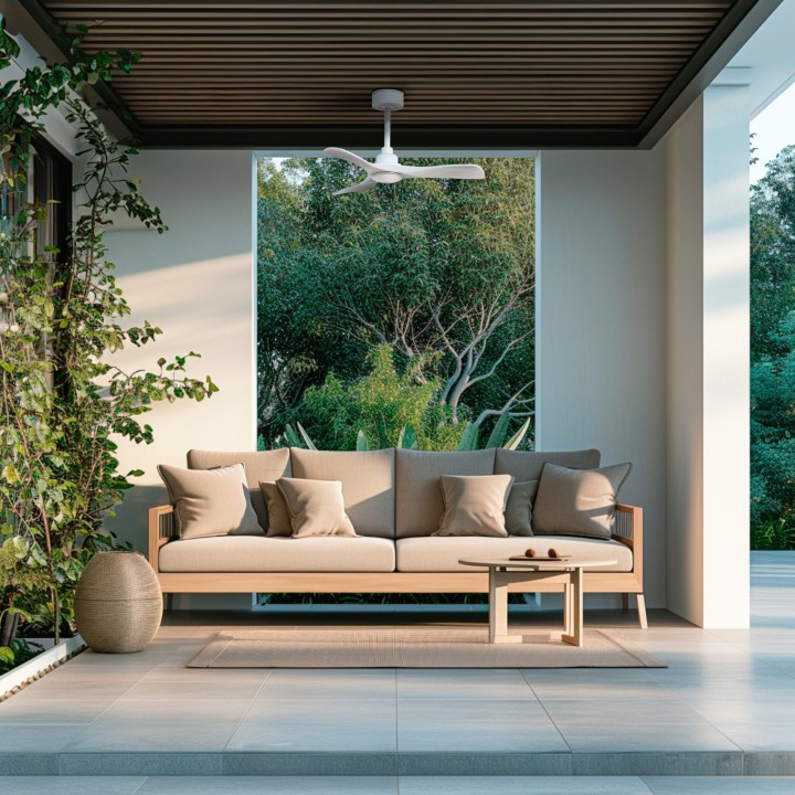 Ventilador de techo CARLA S blanco con luz - Sulion