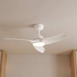 Ventilador de techo DIEHL M blanco con luz - Sulion