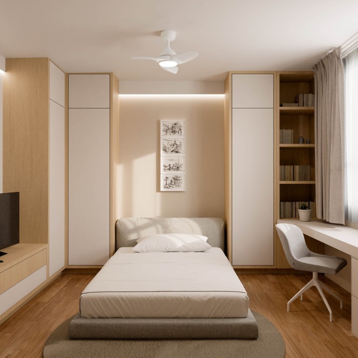 Ventilador de techo DIEHL S blanco con luz - Sulion