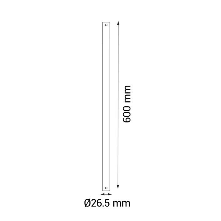 TIJA 60 cm D26,5 NG + CABLE EXTENSOR