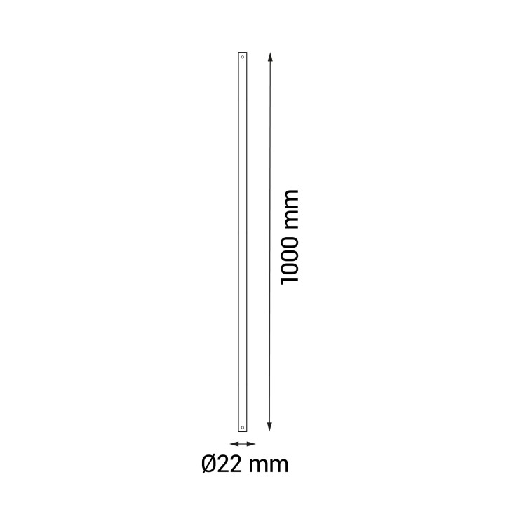 TIJA 100 cm D21.5 NG + CABLE EXTENSOR