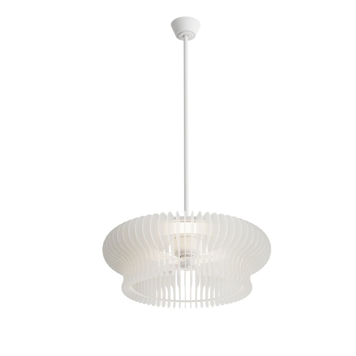Ventilador DAYA STYLE blanco con doble motor rotativo y luz – Sulion
