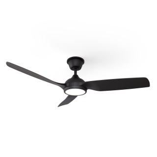 Ventilador DANA negro exterior con luz IP66 – Sulion
