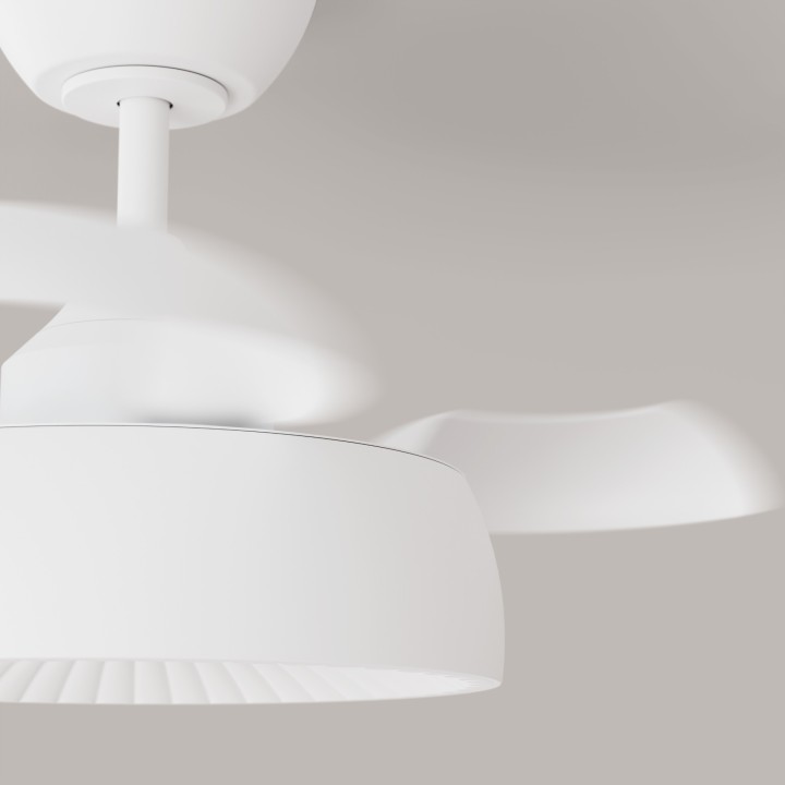 Ventilador VICTORIA S Lite blanco de techo con luz – Sulion