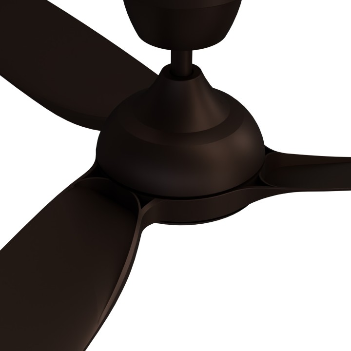 Ventilador DANA madera oscura exterior sin luz IP66 – Sulion