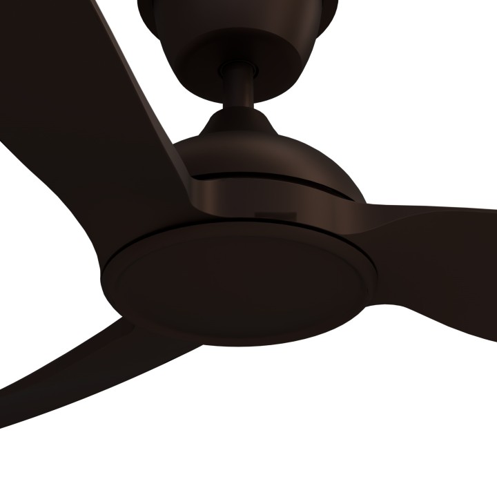Ventilador DANA madera oscura exterior sin luz IP66 – Sulion