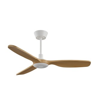 Ventilador BALCONY NEO M blanco palas madera media con luz – Sulion