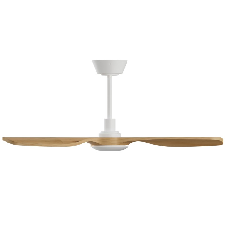 Ventilador BALCONY NEO M blanco palas madera media con luz – Sulion