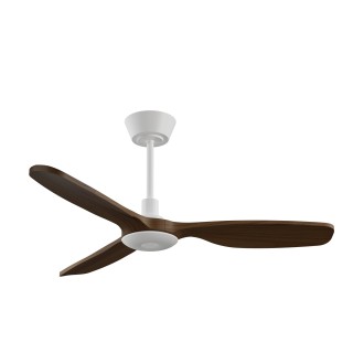 Ventilador BALCONY NEO M blanco palas madera oscura con luz – Sulion