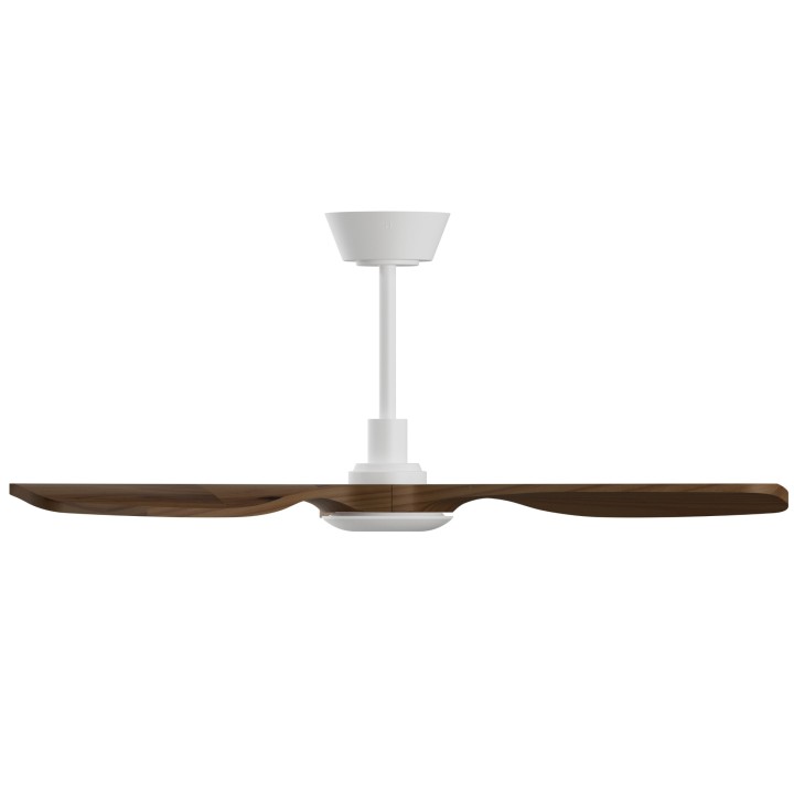 Ventilador BALCONY NEO M blanco palas madera oscura con luz – Sulion