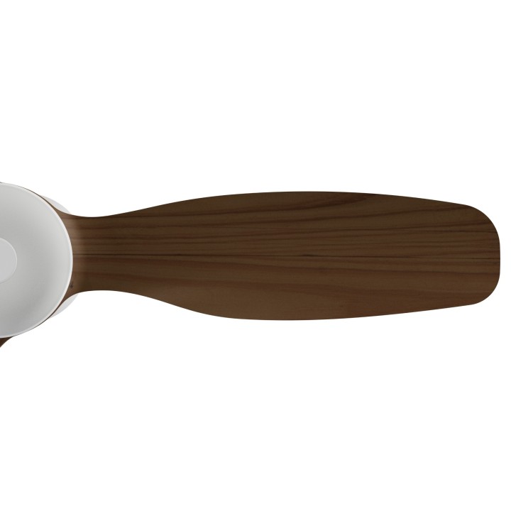 Ventilador BALCONY NEO M blanco palas madera oscura con luz – Sulion