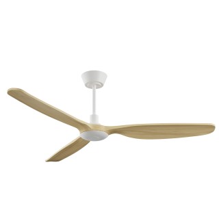 Ventilador BALCONY NEO L blanco palas madera clara con luz – Sulion